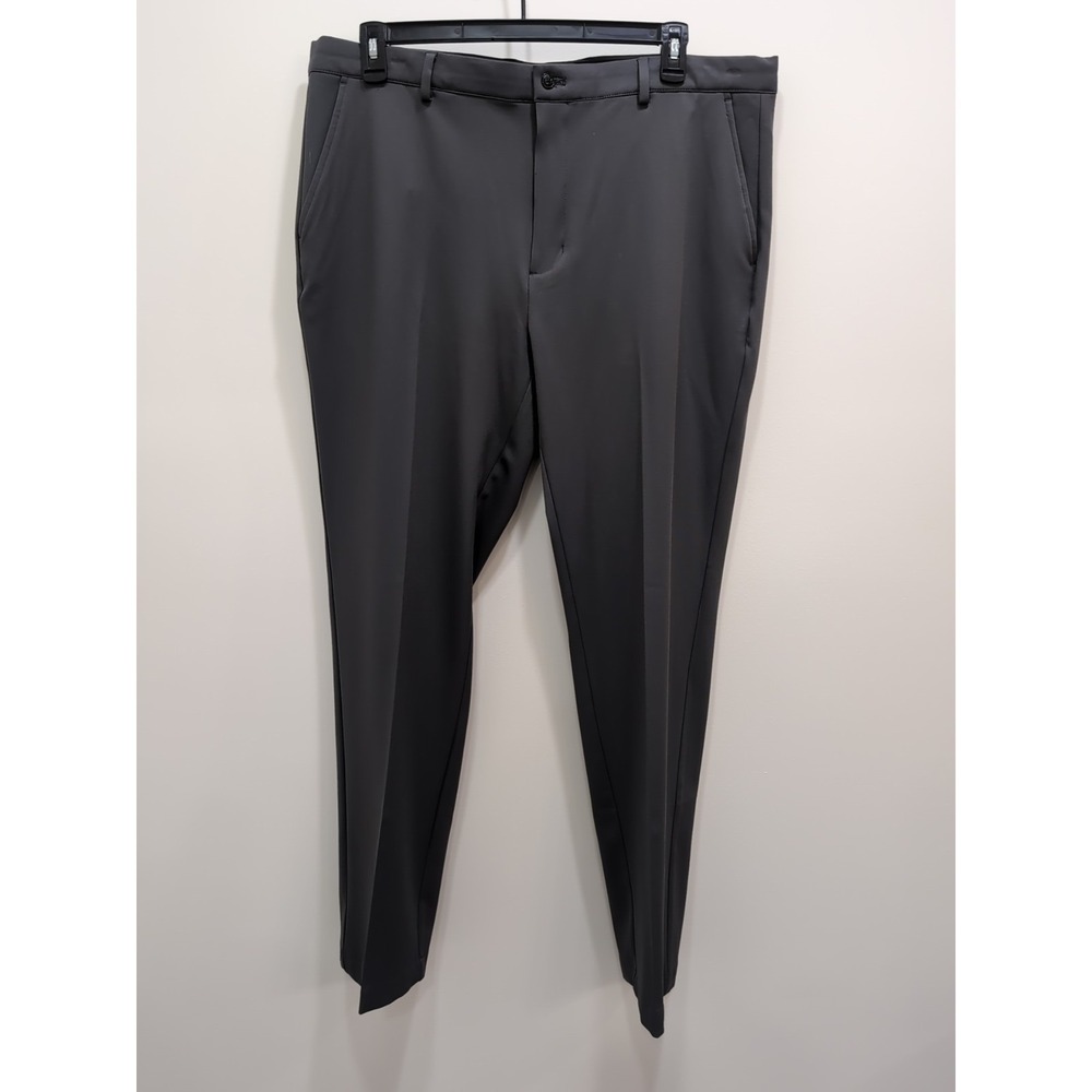 Greg Norman Golf Pants Men 38x32 Gray Polyester Spandex Performance Stretch
